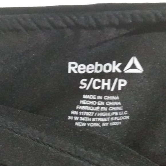 REEBOK BLACK LEGGINGS STRETCH PANTS SIZE SMALL - Picture 5 of 7